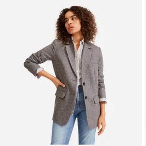 Everlane Oversized Blazer Grey Herringbone (Like New)